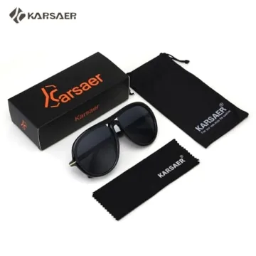Karsaer Oversized Vintage Aviator Sunglasses for All Ages