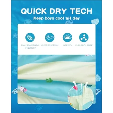 Stylish SURF CUZ Swim Trunks for Boys with UPF 50+ Protection