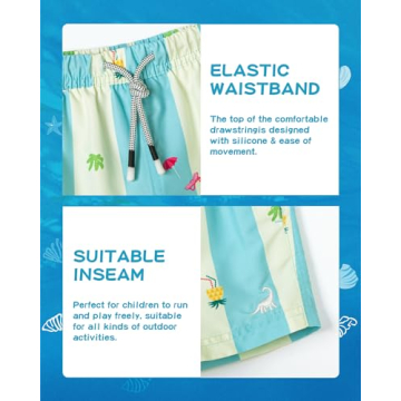 Stylish SURF CUZ Swim Trunks for Boys with UPF 50+ Protection