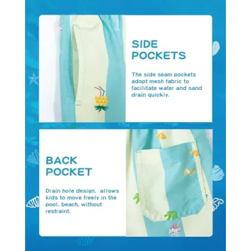 Stylish SURF CUZ Swim Trunks for Boys with UPF 50+ Protection