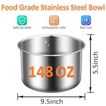 Elevated Dog Bowls for Large Dogs-[15.4-inch high],4.4L No Spill Dog Water Bowl, Adjustable Raised Bowls,Stainless Steel Water Bowl/Non-Slip/Water Dispenser