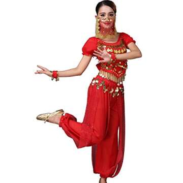 Astage Lady Belly Dancer Costume Dance Show Red