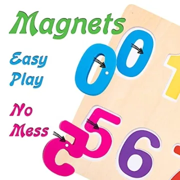 Magnetic Wooden Number Puzzle for Toddler Learning
