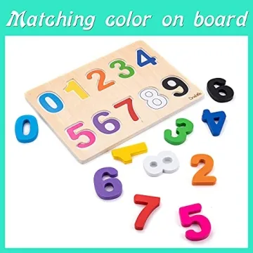 Magnetic Wooden Number Puzzle for Toddler Learning