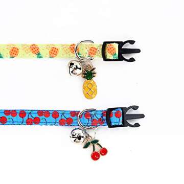 Durable Cat Collars Breakaway with Bell 4 Pack