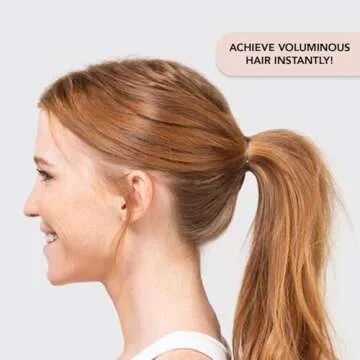 Kitsch PONYFULL Hair Volumizer Tool - Adds Lift and Style To Your Ponytail | Hair Bun Maker for Women | Includes 3 No Snag Elastic Ties- Ideal for Daily Use or Any Ocassion - (Blonde)