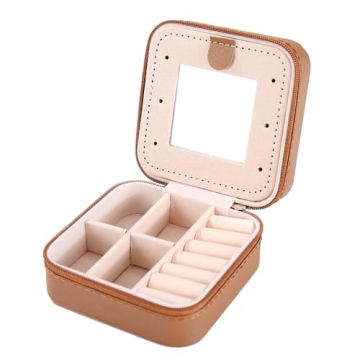 KElofoN Travel Jewelry Organizer with Mirror for Girls