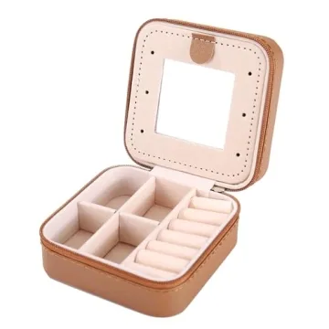 KElofoN Travel Jewelry Organizer with Mirror for Girls