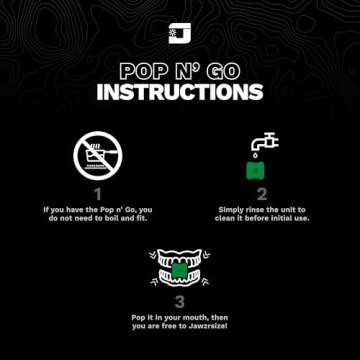 Jawzrsize Pop 'N Go Jaw, Face, and Neck Exerciser - Define Your Jawline, Slim and Tone Your Face, Look Younger and Healthier - Helps Reduce Stress and Cravings - Facial Exerciser (Beginner Blue)