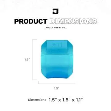 Jawzrsize Pop 'N Go Jaw, Face, and Neck Exerciser - Define Your Jawline, Slim and Tone Your Face, Look Younger and Healthier - Helps Reduce Stress and Cravings - Facial Exerciser (Beginner Blue)