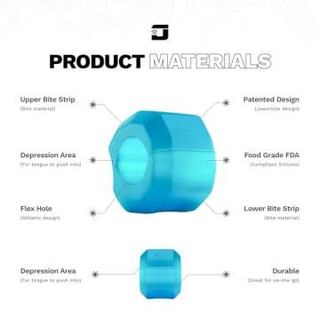 Jawzrsize Pop 'N Go Jaw, Face, and Neck Exerciser - Define Your Jawline, Slim and Tone Your Face, Look Younger and Healthier - Helps Reduce Stress and Cravings - Facial Exerciser (Beginner Blue)