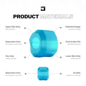 Jawzrsize Pop 'N Go Jaw, Face, and Neck Exerciser - Define Your Jawline, Slim and Tone Your Face, Look Younger and Healthier - Helps Reduce Stress and Cravings - Facial Exerciser (Beginner Blue)