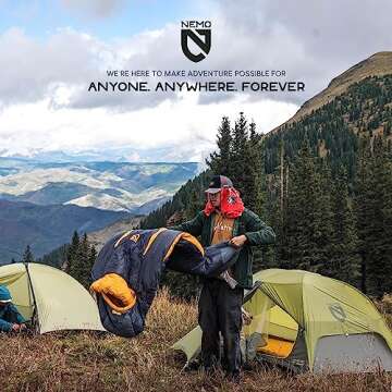 NEMO Disco Sleeping Bag | Plush Down Backpacking Sleeping Bag for Side Sleepers, Mens 15 Regular