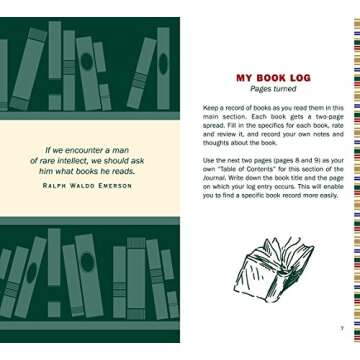 The Book Lover's Journal (Reading Journal, Book Journal, Organizer)