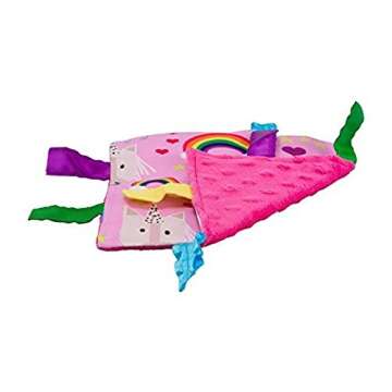 Baby Jack & Co 8x8” Unicorn Lovey Tag Toys for Babies - Baby Crinkle Toys - Crinkle Toys for Baby ...