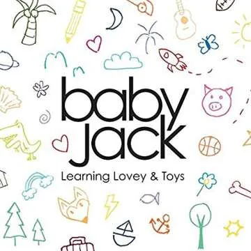 Baby Jack & Co 8x8” Unicorn Lovey Tag Toys for Babies - Baby Crinkle Toys - Crinkle Toys for Baby - Soft & Safe - Learn Shapes & Colors - Ideal Baby Toy - BPA Free w/Stroller Clip