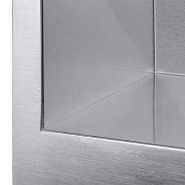 Golden Vantage Farmhouse Apron Mount 33-inch Kitchen Sink 18 Gauge Stainless Steel Single Bowl Handmade Kitchen Sink 33" x 22" x9"