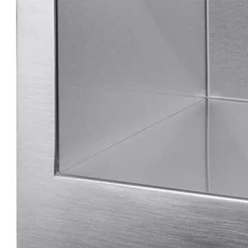 Golden Vantage Farmhouse Apron Mount 33-inch Kitchen Sink 18 Gauge Stainless Steel Single Bowl Handmade Kitchen Sink 33" x 22" x9"