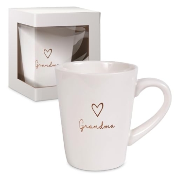 Grandma Coffee Mug - Heart Tag Stoneware Cup