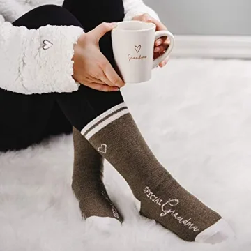 Grandma Coffee Mug - Heart Tag Stoneware Cup