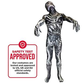Skull and Bones Kids Morphsuit - 10-12 Years Halloween Costume