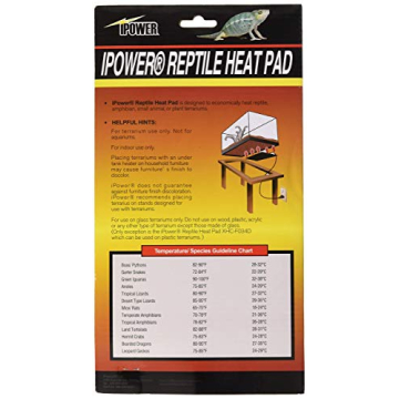 iPower 6x8-Inch Reptile Heat Mat with Aquarium Thermometer