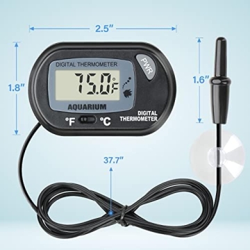 iPower 6x8-Inch Reptile Heat Mat with Aquarium Thermometer