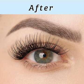 LA MAESII Lash Clusters, Individual Lashes Wispy & Natural Clusters Lashes, 48 Clusters Eyelash Exte...