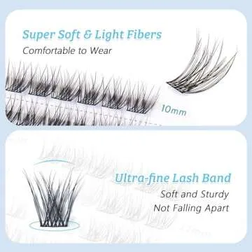 LA MAESII Eyelash Clusters for Natural Beauty
