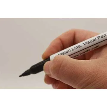 Hongdee 2020 Low Vision Pen for Seniors and Visually Impaired, 12 Count (Pack of 1), White, Black