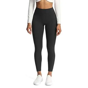 Aoxjox Women’s High Waisted Workout Leggings - Black Leopard Print