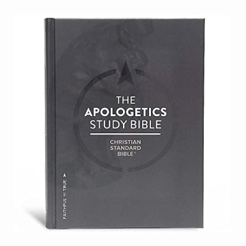 CSB Apologetics Study Bible, Gray Hardcover, Black Letter, Black Letter, Defend Your Faith, Study No...