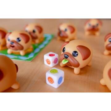 Tongues Out! The Squishy, Squeezy Preschool and Children Game - Educational Puppy Fidget Memory Color Matching Fun 2-4 Players for Ages 4+. Perfect Family Tabletop Game by Blue Orange Games