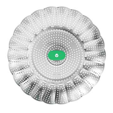 Vremi Collapsible Vegetable Steamer Basket for All Pots