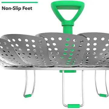 Vremi Collapsible Vegetable Steamer Basket for All Pots