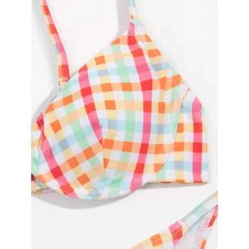 MakeMeChic High Cut Bikini Set for Summer Fun