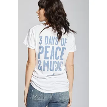 Woodstock 3 Days of Peace Fitted Graphic T-Shirt