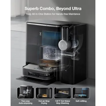 ECOVACS DEEBOT X2 Combo Robot Vacuum and Mop with Omni Station