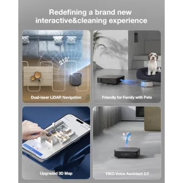 ECOVACS DEEBOT X2 Combo Robot Vacuum and Mop with Omni Station