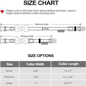 Valentine Holiday Dog Bow Tie Collar - Stylish & Durable