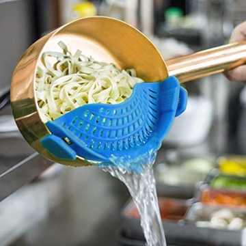 AUOON Clip-On Pasta Strainer for Easy Food Draining