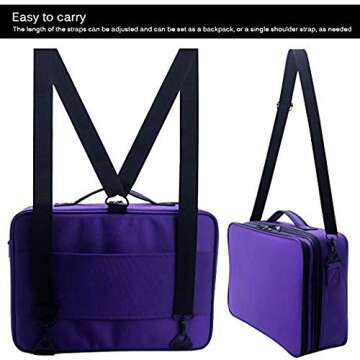 MONSTINA Makeup Train Cases Professional Travel Makeup Bag Cosmetic Cases Organizer Portable Storage Bag for Cosmetics Makeup Brushes Toiletry Travel Accessories