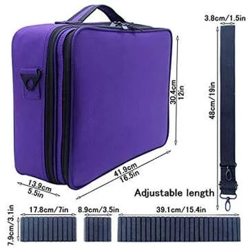 MONSTINA Makeup Train Cases Professional Travel Makeup Bag Cosmetic Cases Organizer Portable Storage Bag for Cosmetics Makeup Brushes Toiletry Travel Accessories