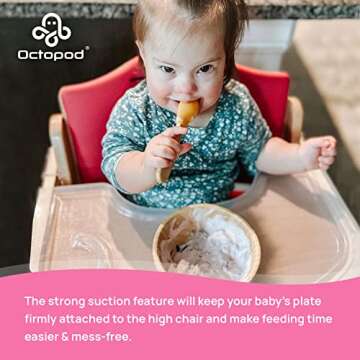 Abiie Octopod Bamboo Suction Bowl for Little Ones