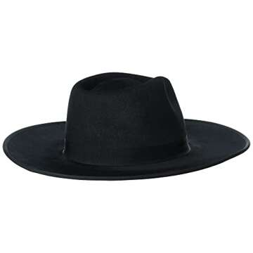 Brixton Womens Jo Rancher Fedora - Stylish Black Hat for Women