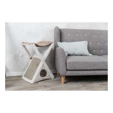 TRIXIE Miguel Fold and Store Cat Tower, 25.5" H