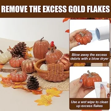 Artgar Pumpkin Decor Set - 8 PCS for Fall and Halloween