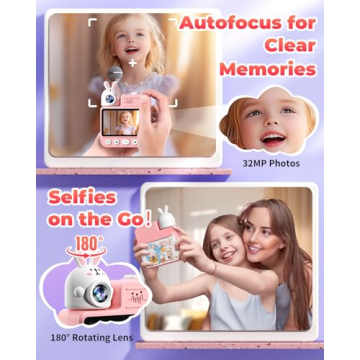 Kids Instant Print Camera for Ages 3-12 - Birthday Gifts