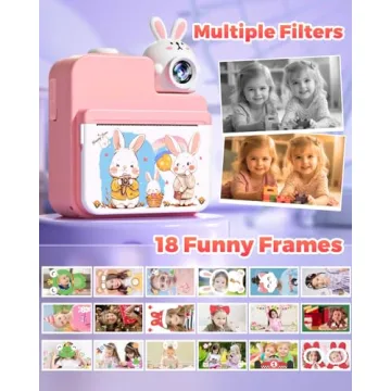 Kids Instant Print Camera for Ages 3-12 - Birthday Gifts