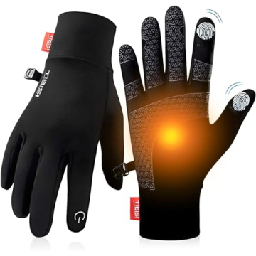 Tmani Winter Gloves - Lightweight Thermal Touchscreen Gloves for Outdoor Activities